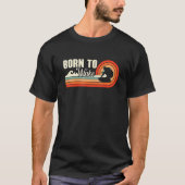 Born To Wake Wakesurfing Retro Wakeboarder Wakeboa T-shirt (Voorkant)