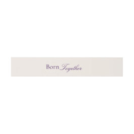 Born Together Twin Love Baby Shower Uitnodigingen Wikkel