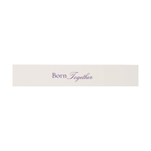Born Together Twin Love Baby Shower Uitnodigingen Wikkel (Vlak)
