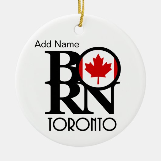 BORN Toronto Keramisch Ornament (Voorkant)
