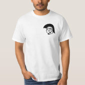 Born Trojan Skinhead Cry Baby Tattoo-Design B/W T-shirt (Voorkant)