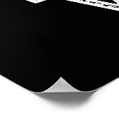 Born Tuba Wild Funny Music Pun Dark BG Poster (Hoek)