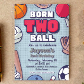 Born Two Ball - 2e verjaardag jongen Kaart