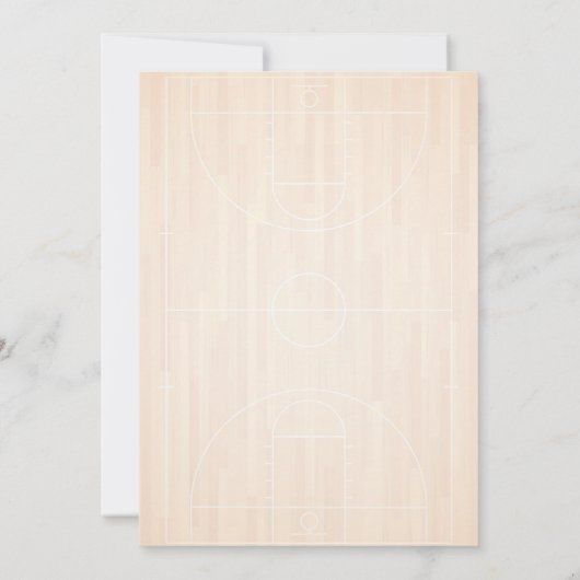 Born Two Ball Basketbal Tip Off Hoop 2e verjaardag Kaart (Achterkant)