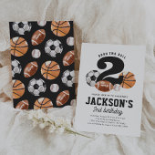 Born Two Ball Sports 2e verjaardag Kaart
