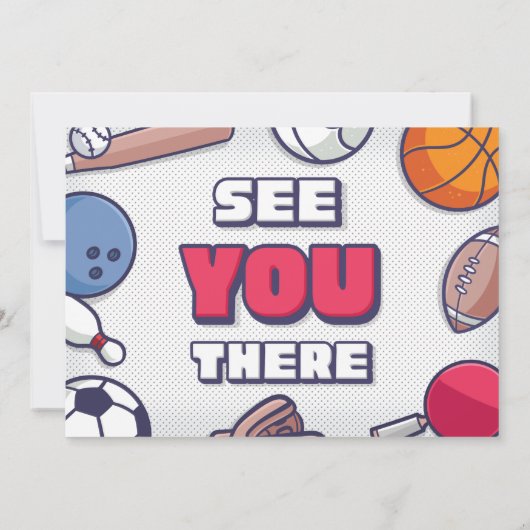 Born Two Ball Uitnodiging met Foto (Achterkant)