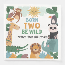 Born Two Be Wild Blauw Servet