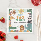 Born Two Be Wild Blauw Servet (Insitu)
