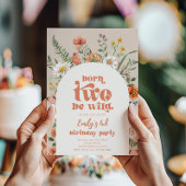 Born Two Be Wild Bloem Uitnodiging