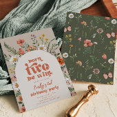 Born Two Be Wild Bloem Uitnodiging