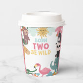 Born Two Be Wild Meisje Papieren Bekers (Achterkant)