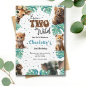 Born Two Be Wild Oerwoud Safari 2e Verjaardag Kaart