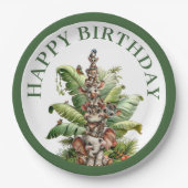 Born Two Be Wild Safari Birthday Papieren Bordje (Voorkant)