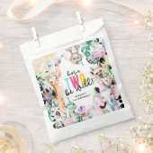 Born TWO be Wild Safari Dieren 2e Verjaardag Bedankzakje (Geknipt)