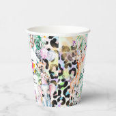 Born TWO be Wild Safari Dieren Cool 2e Verjaardag Papieren Bekers (Rechts)