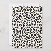 Born Two Be Wild Verjaardag Luipaard Uitnodiging (Achterkant)