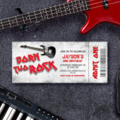 Born Two Rock - 2e verjaardag ticket uitnodiging