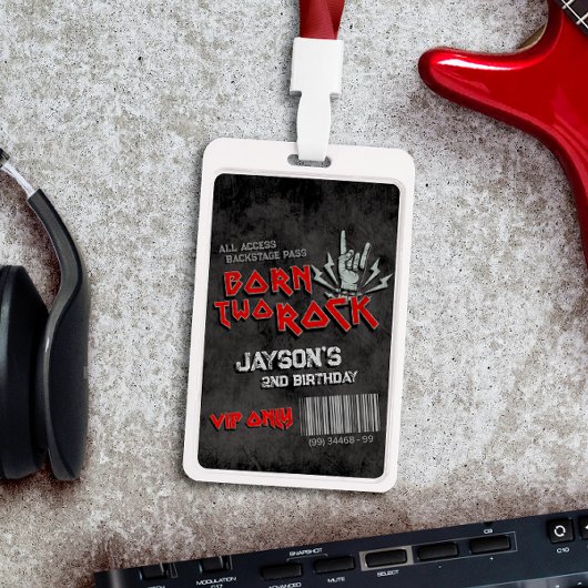 Born Two Rock - 2e verjaardag VIP All Access Badge
