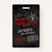 Born Two Rock - 2e verjaardag VIP All Access Badge (Voorkant)