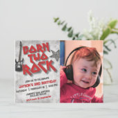 Born Two Rock met Foto Landschap Kaart (Staand voorkant)