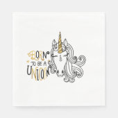 Born Unicorn Birthday Servet (Voorkant)