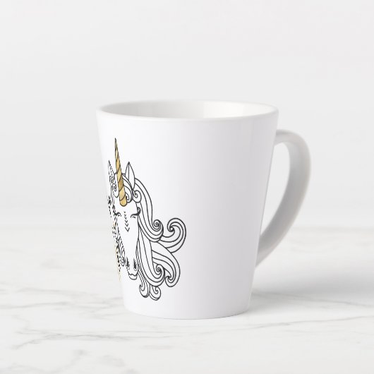 Born Unicorn Christmas Latte Mok (Rechterhoek)