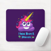Born Unicorn Emoji Poop Muismat (Met muis)