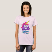 Born Unicorn Emoji Poop T-shirt (Voorkant volledig)