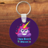 Born Unicorn Emoji Sleutelhanger (Voorkant)