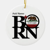 BORN Ventura, Californië Keramisch Ornament (Voorkant)