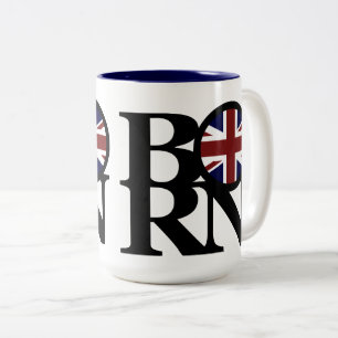 BORN Verenigd Koninkrijk 15oz Tweekleurige Koffiemok