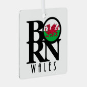 BORN Wales Metalen Ornament (Voorkant Rechts)