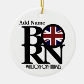 BORN Walton-On-Thames Keramisch Ornament (Voorkant)