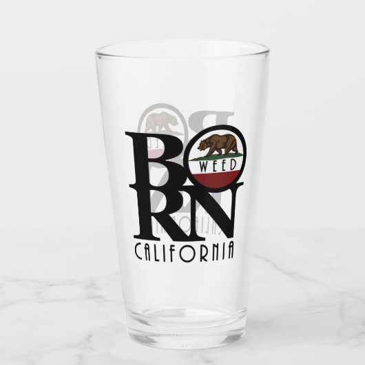 BORN Weed California Glas (Achterkant)