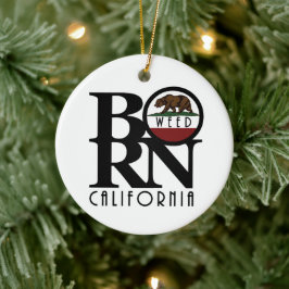 BORN Weed California Keramisch Ornament