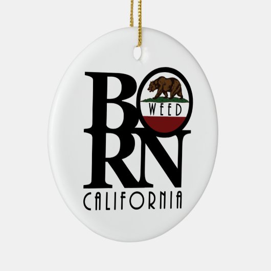 BORN Weed California Keramisch Ornament (Rechts)