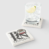 BORN Weed California Stenen Onderzetter (Zijkant)