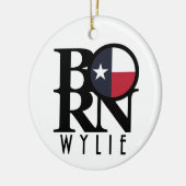 BORN Wylie Texas Keramisch Ornament (Links)