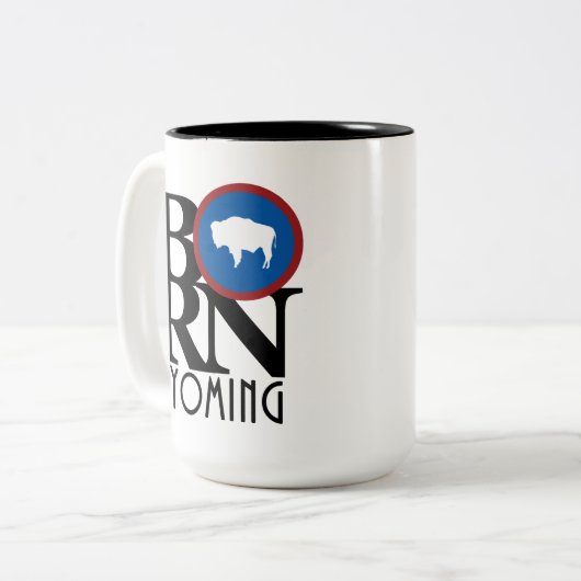 BORN Wyoming 15oz Tweekleurige Koffiemok (Voorkant links)