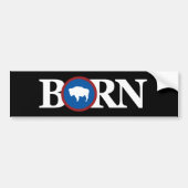 BORN Wyoming Bumpersticker (Voorkant)