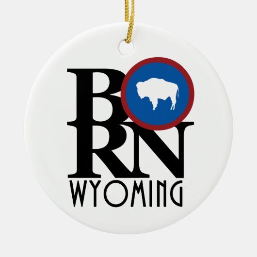 BORN Wyoming Keramisch Ornament (Voorkant)