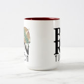 BORN Yukon, Oklahoma 15oz Tweekleurige Koffiemok (Center)