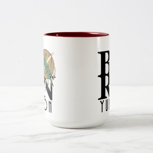 BORN Yukon, Oklahoma 15oz Tweekleurige Koffiemok (Center)