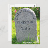 Borne kilométrique BRETAGNE FRANKRIJK Briefkaart (Voorkant / Achterkant)