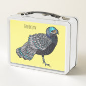 Borneaanse pauw-fazant vogelschilderij cartoon (Achterkant)