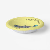 Borneaanse pauw-fazant vogelschilderij cartoon papieren kommen (Gebogen)