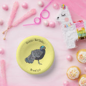 Borneaanse pauw-fazant vogelschilderij cartoon papieren kommen (Feest)