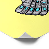 Borneaanse pauw-fazant vogelschilderij cartoon poster (Hoek)