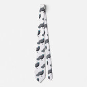 Borneaanse pauw-fazant vogelschilderij cartoon stropdas (Voorkant)