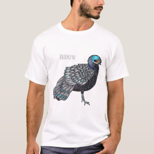Borneaanse pauw-fazant vogelschilderij cartoon t-shirt